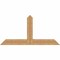 Ekena Millwork Portland Timber Gable Bracket, Western Red Cedar, 60"W x 30"H x 5 1/2"D x 5 1/2"F, 12/12 Pitch GBW060X30X0606POR00SWR - alternate 1